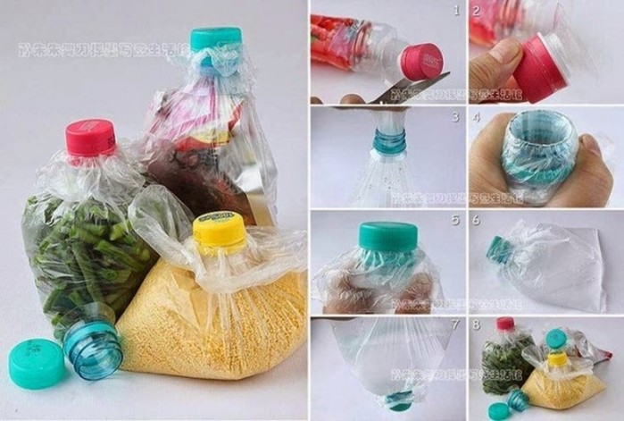 Бытовые полезности из пластиковых бутылок
