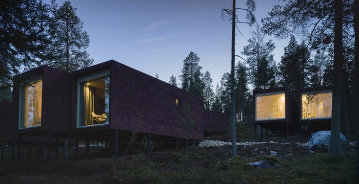 Дизайн и интерьер отеля в Лапландии