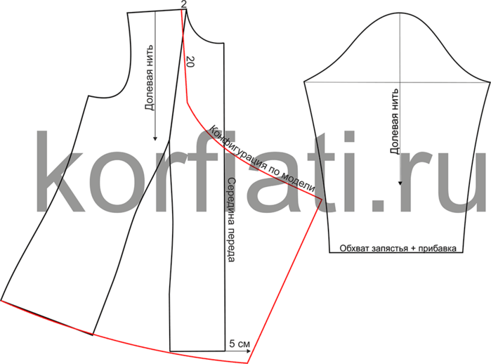 XL-size-jacket-pattern-front-and-sleeve (700x518, 80Kb)