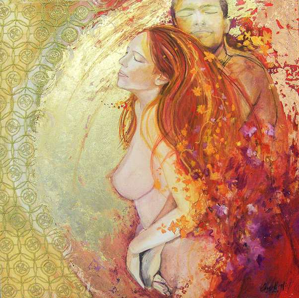 The-embrace.III-100x100-cm-oil-on-canvas-by-Ines-Honfi (602x600, 876Kb)