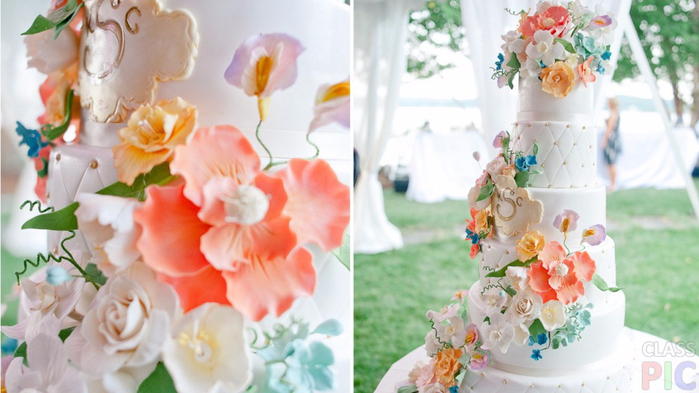 Красивые свадебные торты и сладости на свадьбу26 (700x393, 305Kb)