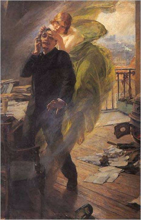Albert Maignan  - Green Muse (1895)    (450x700, 308Kb)