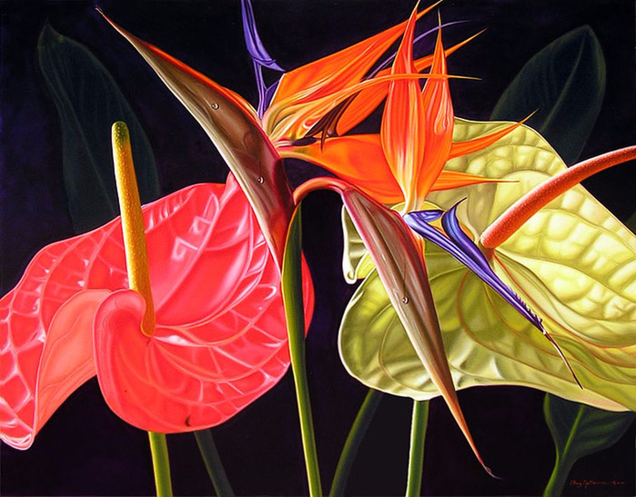Цветы художника Эллери Гутьеррес (Ellery Gutierrez)9 (700x547, 427Kb)