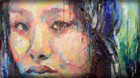 абстрактный женский портрет Анри Лами (Henri Lamy)1 (469x260, 151Kb)