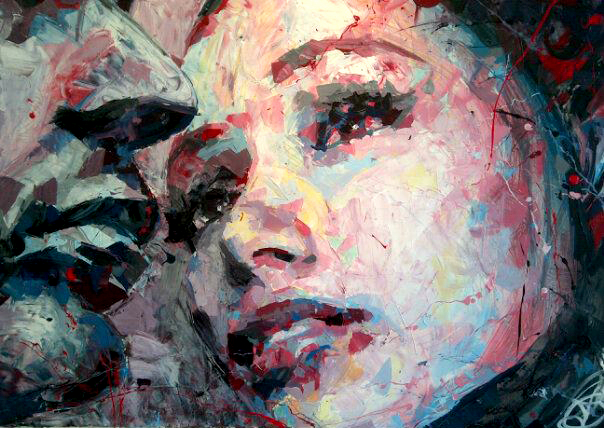 абстрактный женский портрет Анри Лами (Henri Lamy)11 (604x428, 315Kb)