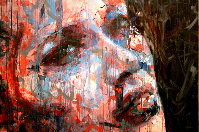 абстрактный женский портрет Анри Лами (Henri Lamy)15 (670x446, 536Kb)