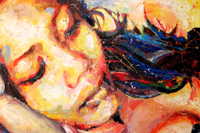 абстрактный женский портрет Анри Лами (Henri Lamy)17 (670x446, 512Kb)