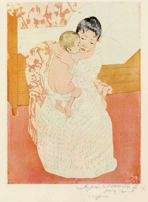 35 Материнская нежность 1891, 43.2×30.1 см • Гравюра, Сухая игла, Бумага (513x700, 54Kb)