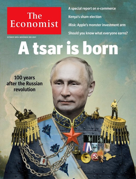 10 обложек зарубежных журналов, посвященных Путину