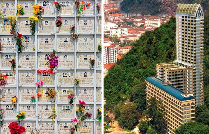 Вертикальные многоярусные кладбища из разных стран