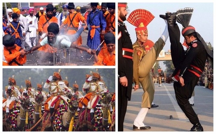 Театральность и нелепость индийской армии (фото и видео)