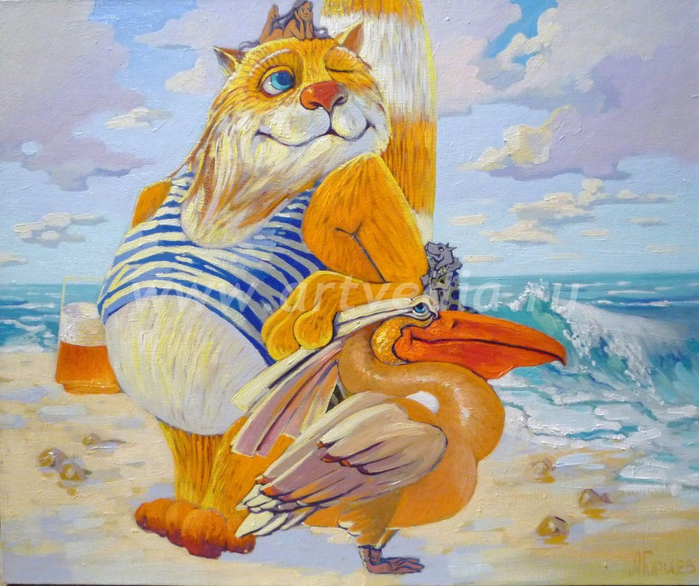 Коты Антона Горцевича16 (700x586, 504Kb)