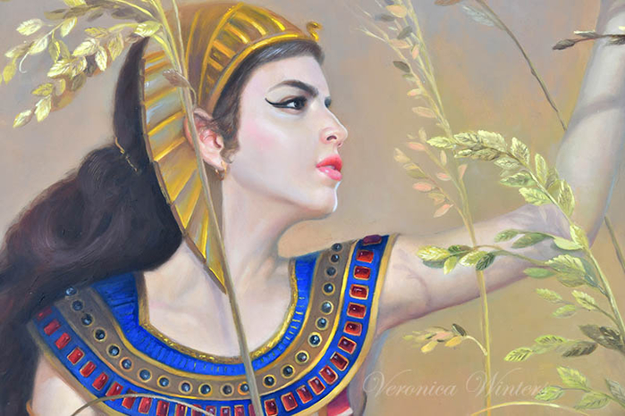 Veronica-Winter_Cleopatra_iconic-women-painting (700x466, 371Kb)
