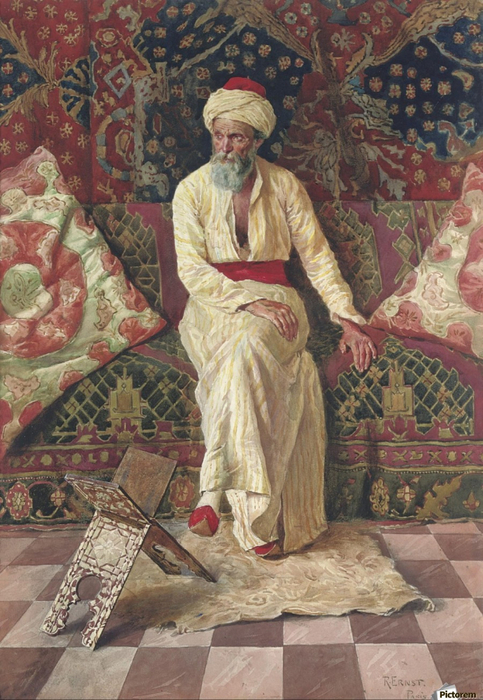 900_An Older Oriental in Contemplation (483x700, 438Kb)