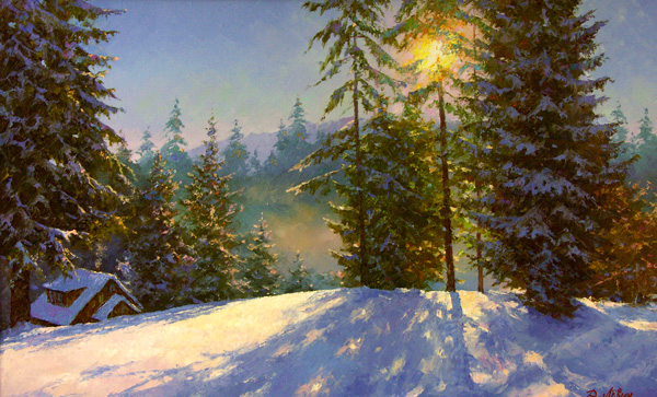  Творчество художника Д.Левина. Зима
