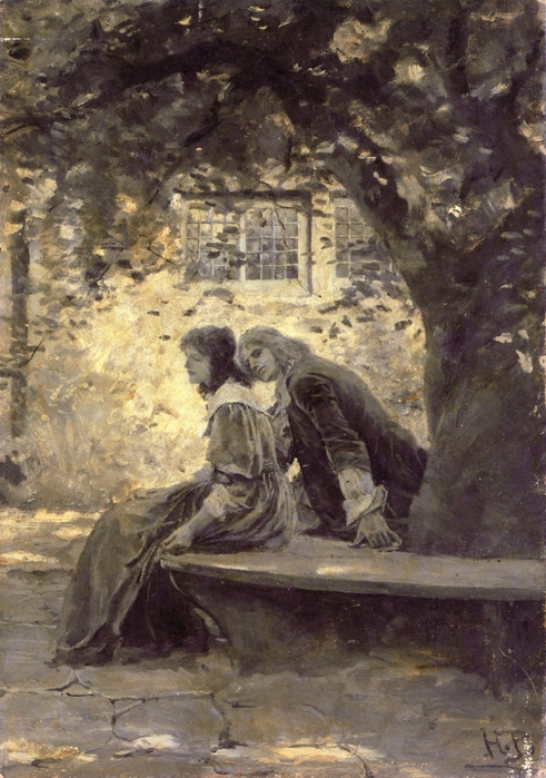 Howard_Pyle_Two_Lovers_in_a_Garden (491x700, 425Kb)