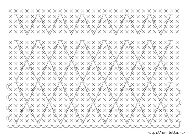Бирюзовый коврик крючком. Схема (3) - копия (597x435, 236Kb)
