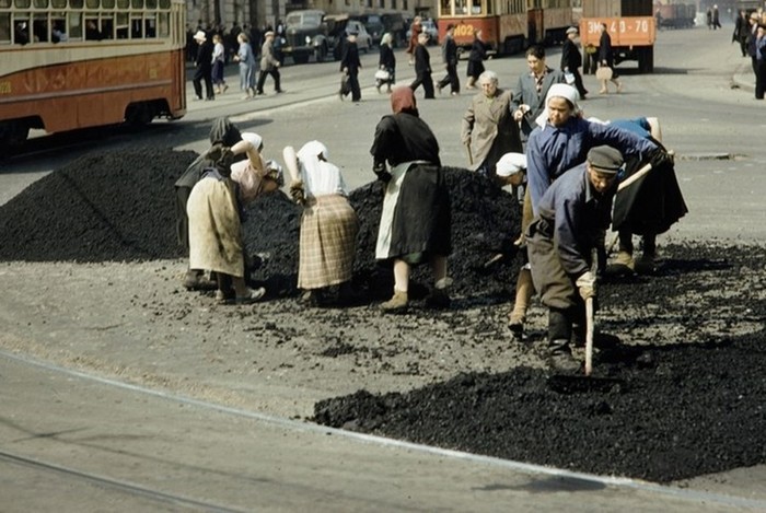 Цветные кадры рабочего класса СССР в 1959 году