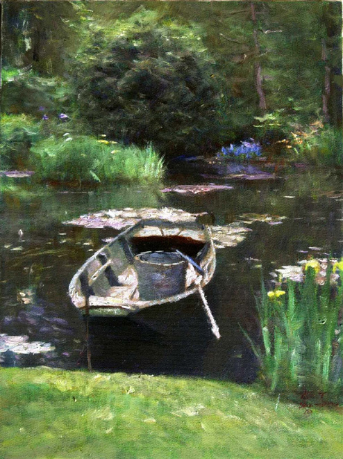 Monet's Garden Pond (494x660, 327Kb)