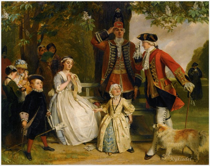 00 John Calott Horsley The Unwilling Salute Discipline Oblige 1878 (700x552, 454Kb)