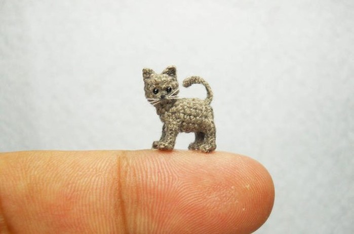 Милые миниатюрные животные, связанные крючком