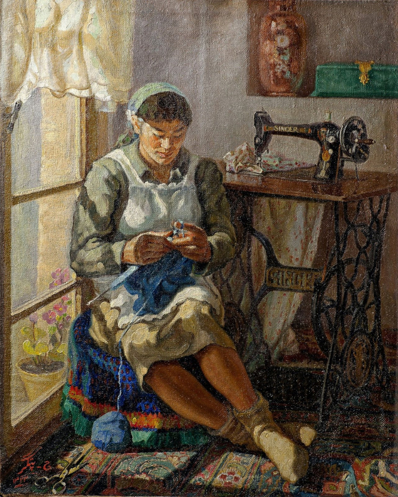 Jafar-Petgar-Iranian-Artist-1921-2005-Balochi-Girl-1944 (560x700, 555Kb)