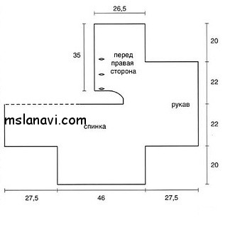 вязаный-жакет-из-платочной-вязки-выкройка (331x323, 20Kb)