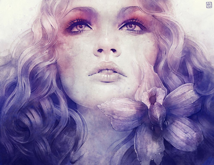 Женский портрет Anna Dittmann1 (700x540, 354Kb)