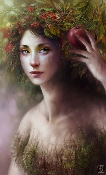 Женский портрет Anna Dittmann24 (424x700, 290Kb)