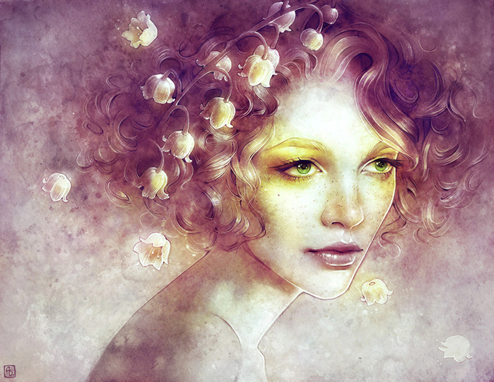 Женский портрет Anna Dittmann26 (700x540, 475Kb)