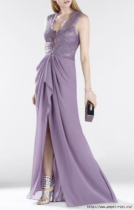 Лавандовое платье Brandy напрокат от BCBG Max Azria