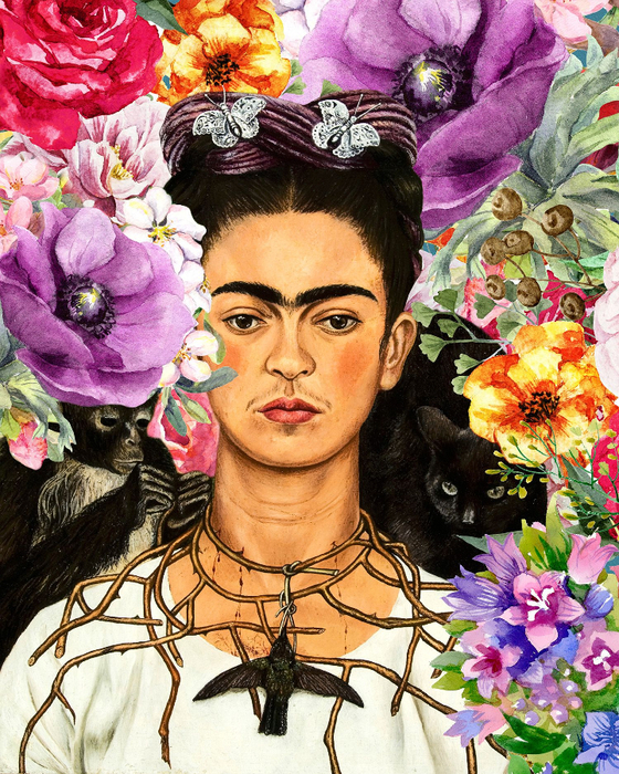 ! Художница Фриды Кало (Frida Kahlo)! (560x700, 636Kb)