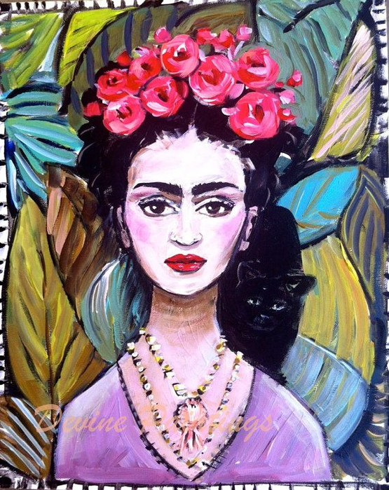 Художница Фриды Кало (Frida Kahlo)6 (555x700, 542Kb)