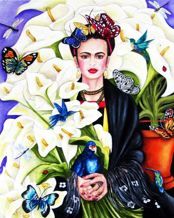 Художница Фриды Кало (Frida Kahlo)14 (560x700, 495Kb)