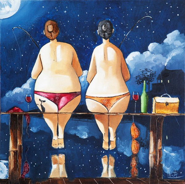 Two+sisters+fishing (600x596, 419Kb)