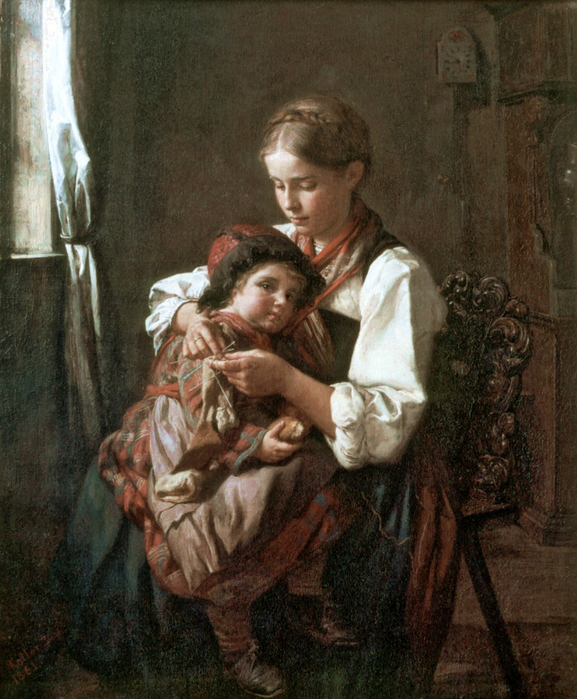 Rudolf-Koller-die-strickerin (577x700, 446Kb)