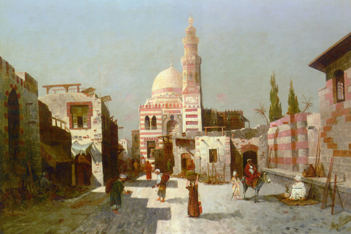 August+von+Siegen+entrance+to+the+complex+of+sultan+quatbay+cairo (700x466, 391Kb)