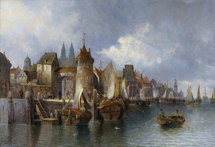 August+von+Siegen+medieval+port+city (700x479, 333Kb)