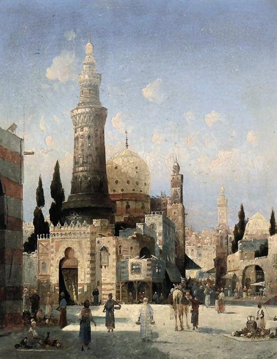 August+von+Siegen+a+bustling+cairo+street (540x700, 368Kb)