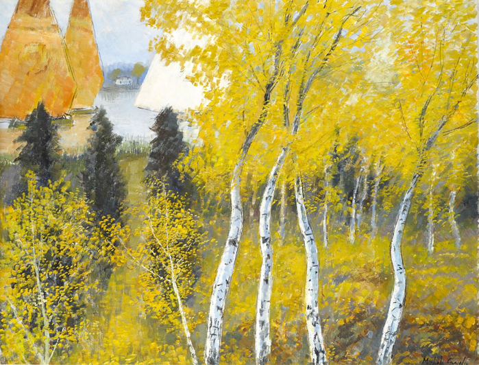      (White birches and yellow sails)_76.5  101_.,._  (700x532, 633Kb)