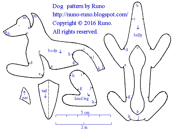 Выкройка Бельгийской Овчарки. Шьем из меха (1) (600x460, 9Kb)