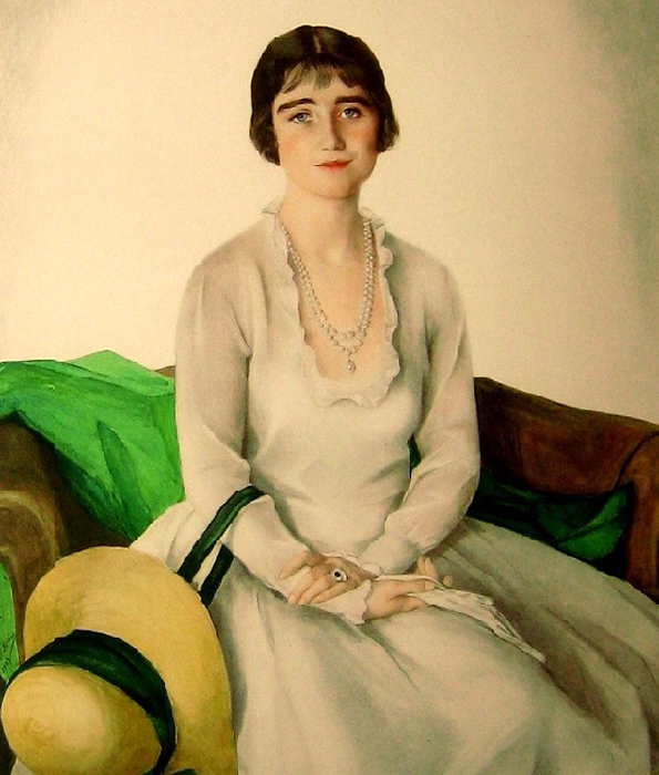 Her Majesty Queen Consort Elizabeth Bowes-Lyon (595x700, 433Kb)