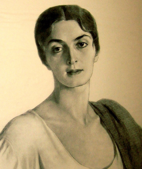 Княжна Мери. МарияПрокофьевна Эристова-Ширвашидзе-Чачба — 1920 г. фрагмент. Princess Mary Eristavi (588x700, 418Kb)