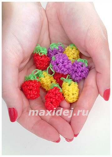 Плетение из резинок ягода Плетение из резинок ягода