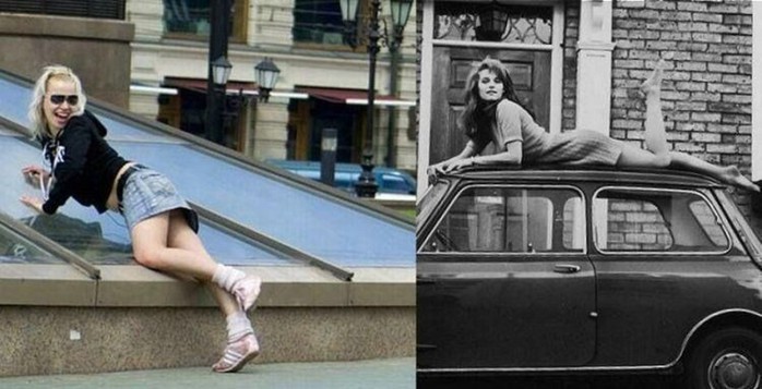 Сексуальные миниюбки. Сейчас и тогда (фото)