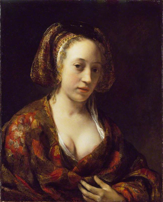 4000579_Willem_Drost__Young_Woman_in_a_Brocade_Gown_1_ (566x700, 109Kb)