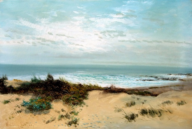 Coastal scene with sand dune (646x433, 280Kb)