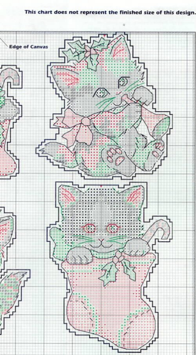 Merry Kittens Ornaments1 (387x700, 284Kb)
