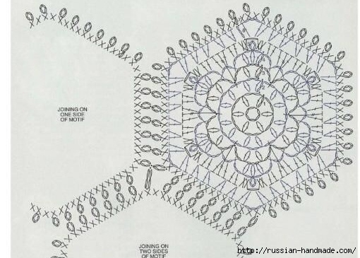 Вяжем крючком подушку со снежинками (7) (510x365, 139Kb)