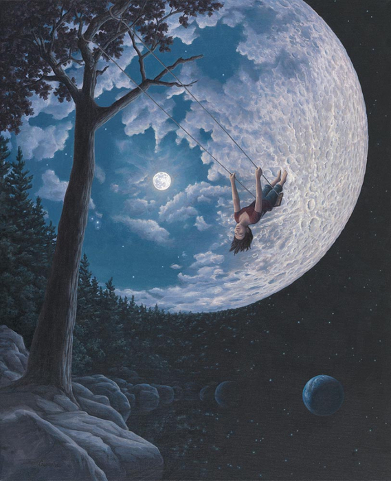 Rob Gonsalves Over the Moon (569x700, 390Kb)